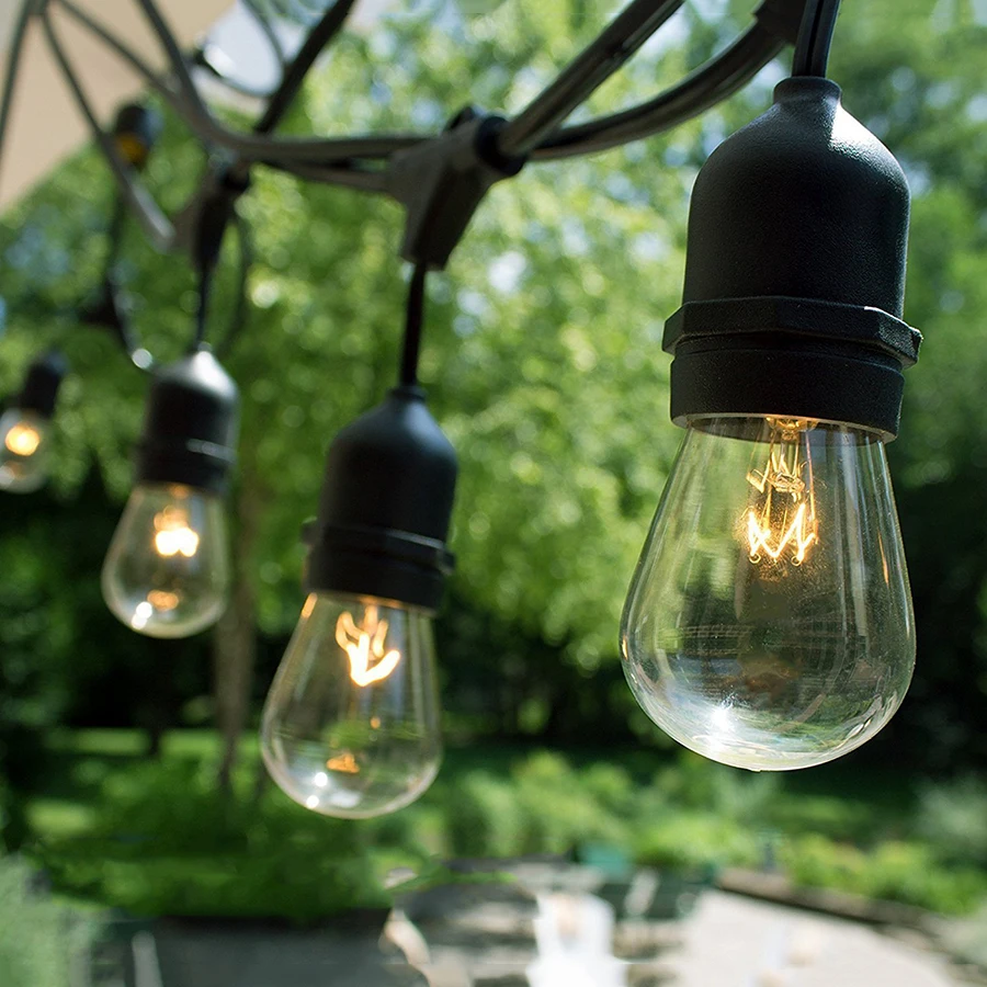 BEIAIDI 10M 10 LED Outdoor Commercial Grade S14 LED String Light With 11W Retro Edison Filament Bulb Street Patio Holiday Light BEIAIDI 10M 10 LED Outdoor Commercial Grade S14 LED String Light With 11W Retro Edison Filament Bulb Street Patio Holiday Light