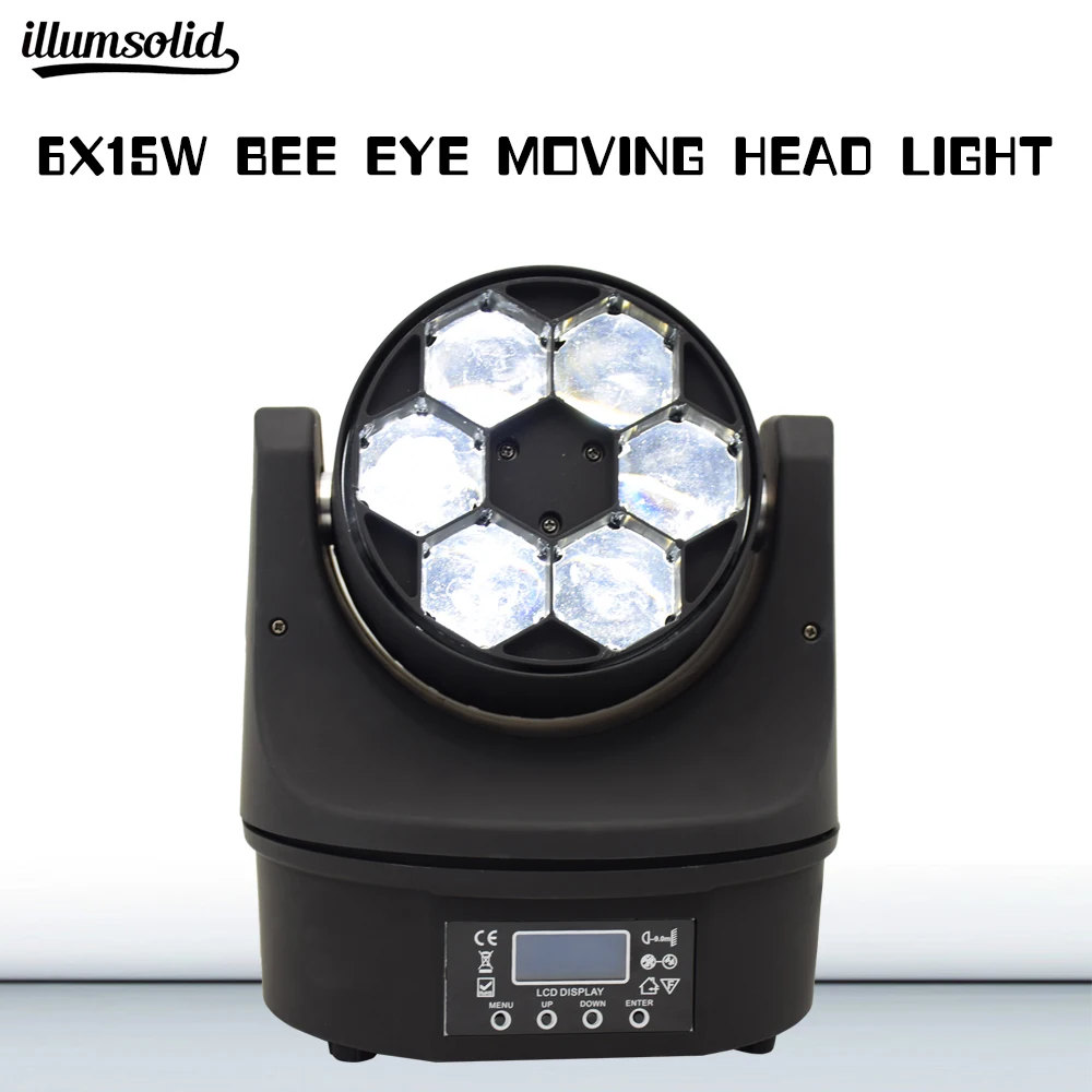 

bee eye 6x15w led disco light dmx 4in1 beam moving head Stage lighting Dj equipment