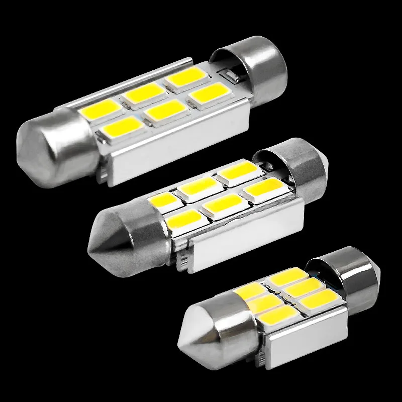 4 шт. 31 мм 36 39 C5W C10W C3W 6 SMD 5630 5730 светодиодный светильник CANBUS без ошибок