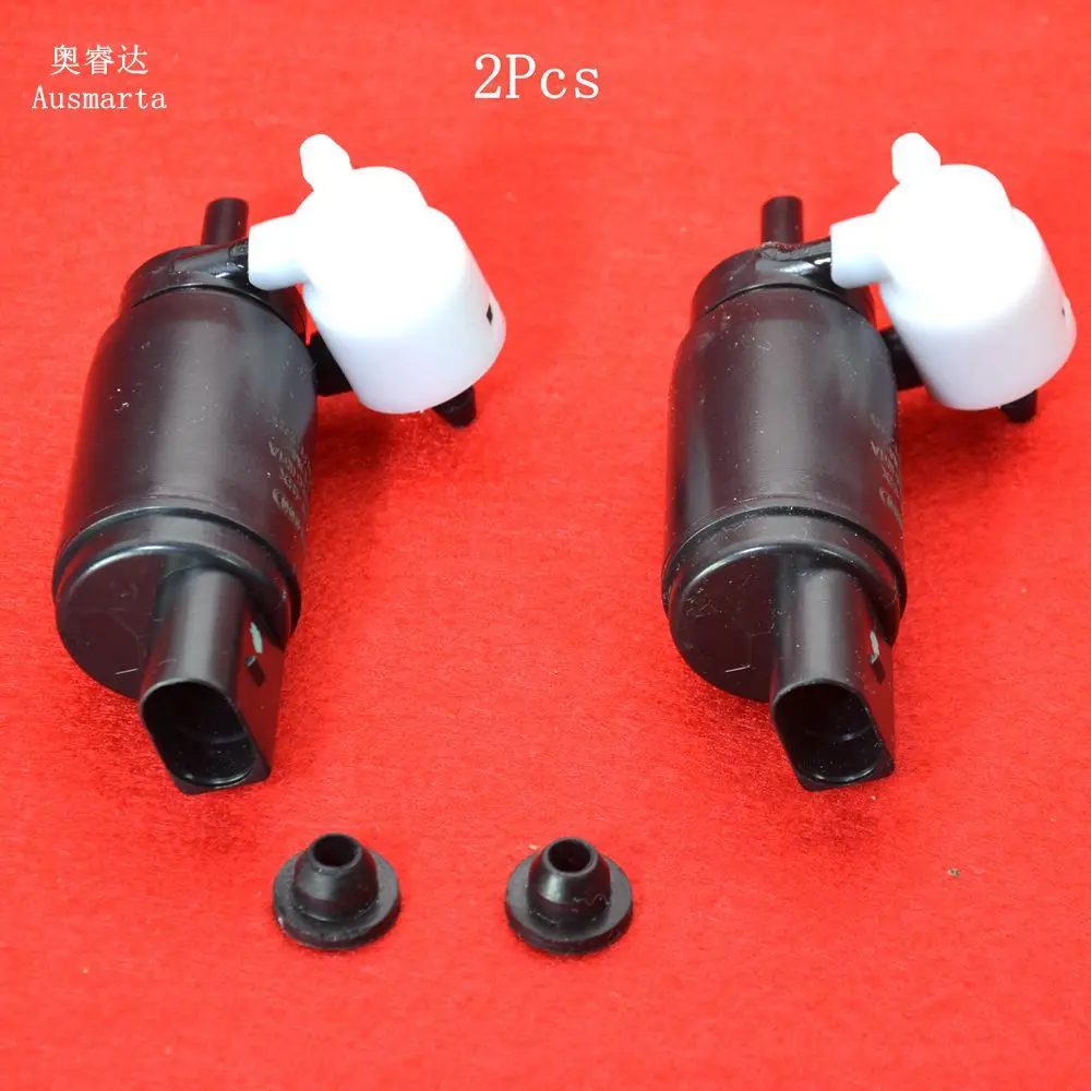2 Pcs OEM Windshield Wiper Washer Water Pump Motor for VW Polo Touran