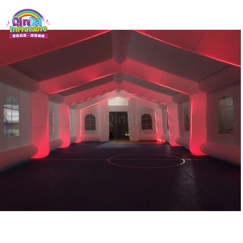  Modern design outdoor large inflatable marquee inflatable party wedding tent with LED lights