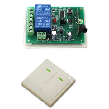 

New Digital Remote Control Switch DC12V 24V 2CH Receiver Wall Transmitter Wireless Power Switch 315/433 Radio Controlled Switch