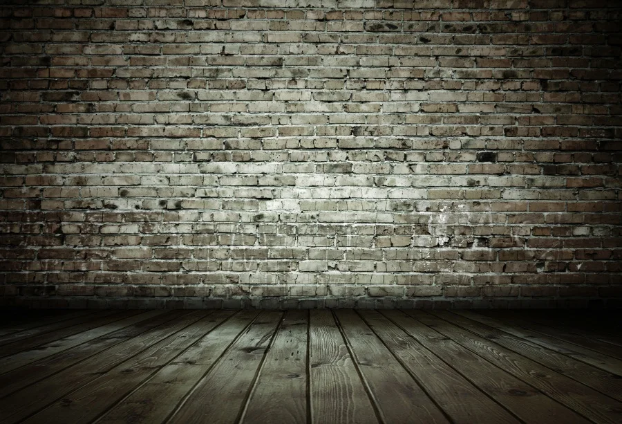 

Laeacco Old Brick Wall Wooden Floor Portrait Grunge Photography Backgrounds Customized Photographic Backdrops For Photo Studio