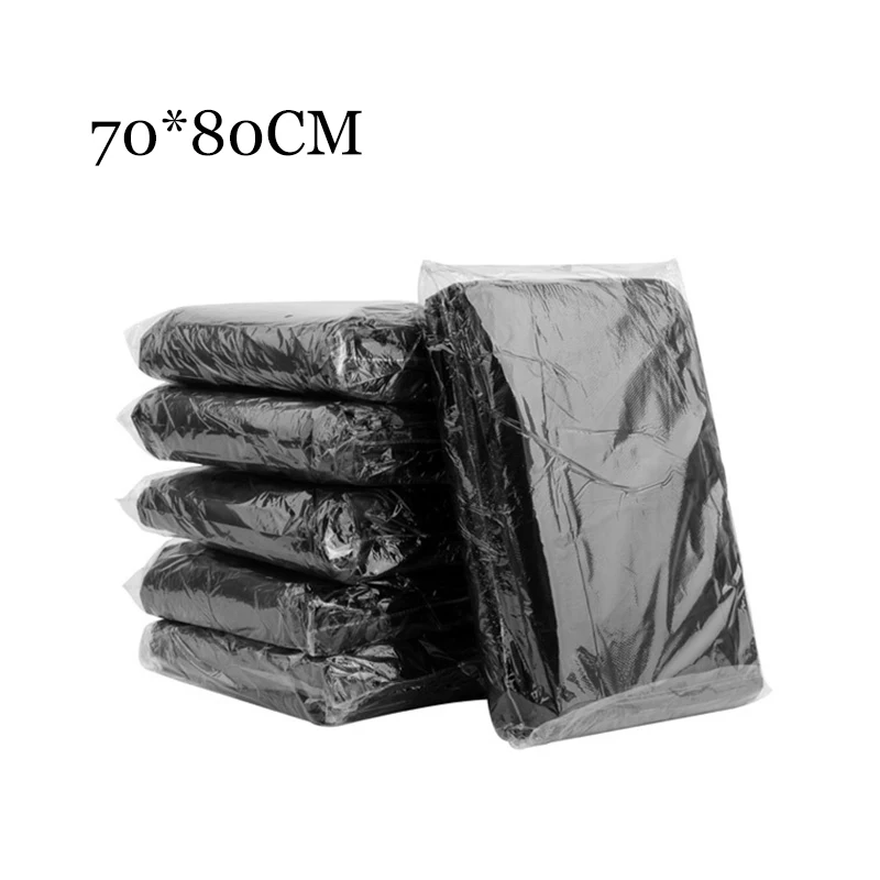 

10PS 70x80cm Kitchen Garbage Bags HDPE Pressure Bag Waterproof Storage Plastic Bags Outdoor & Home Garbage Bag Large Packaging