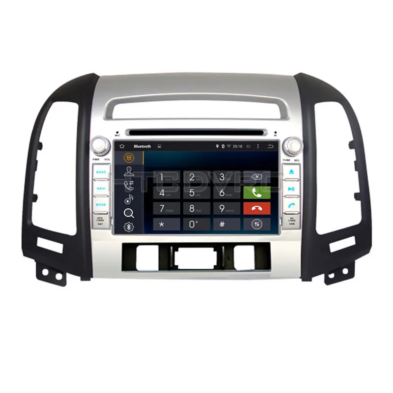 Clearance YMODVHT 7inch 4G Octa Core Android 9.0 7.1 Car DVD GPS for Hyundai Santa FE 2006 2007 2008 2009 2010 2011 2012 Auto RDS Radio 4