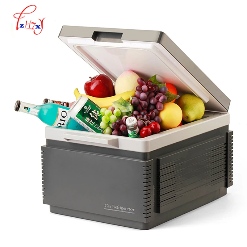 Image household outdoor Mini Multi Function Car Refrigerator with a Gray Battery Function 12 Liters Portable Freezer for Car Bluetooth