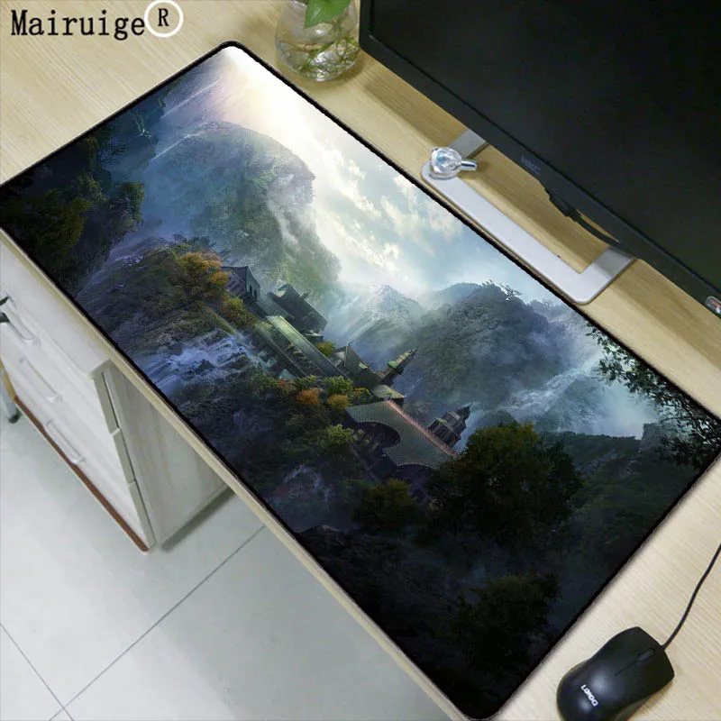  Lord of The Rings Large Gaming Mouse Pad Lock Edge Mouse Mat Keyboard Mat Table Mat Desk Mat for No