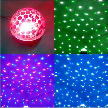 

LED RGB Laser Stage Lighting Crystal Music Stage Effect Ceiling Light with Acoustic Control & Remote Control for DJ Pub Party