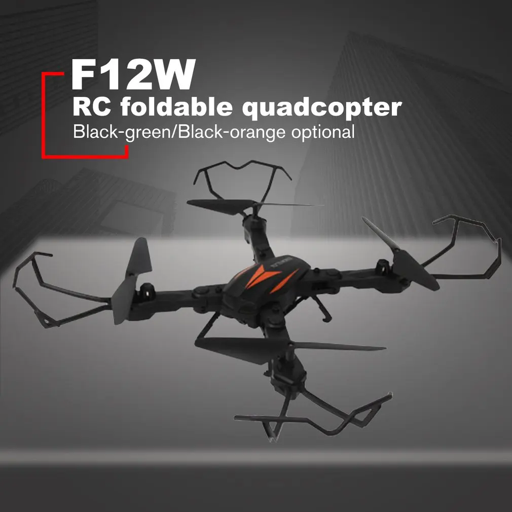 

F12W Mini Selfie RC Foldable Quadcopter Drone with Wifi FPV Drone 720P Adjustable Camera Altitude Hold One Key Return RTF
