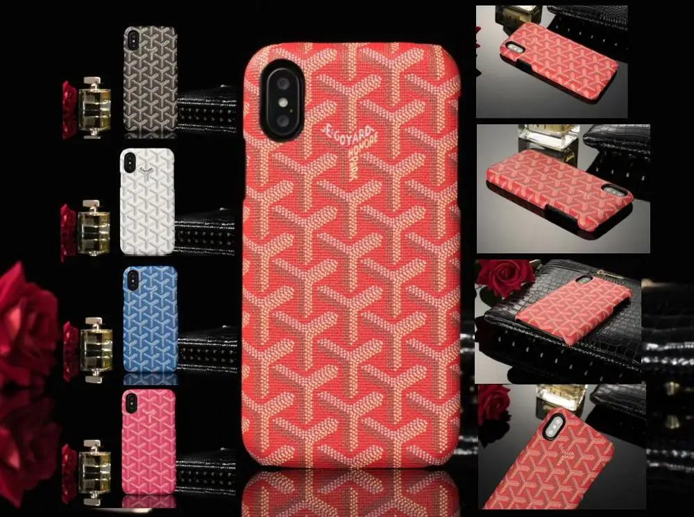 Luxury french Goya brand stars fashion multicolor leather cover for iphone 6 7 8 plus X XS MAX iPhone cases for iPhone XR case