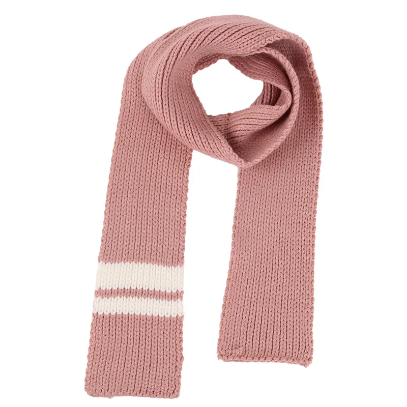 Toddler Kid Baby Girls Boys Knitting Scarf Stripe Winter Warmer Muffler