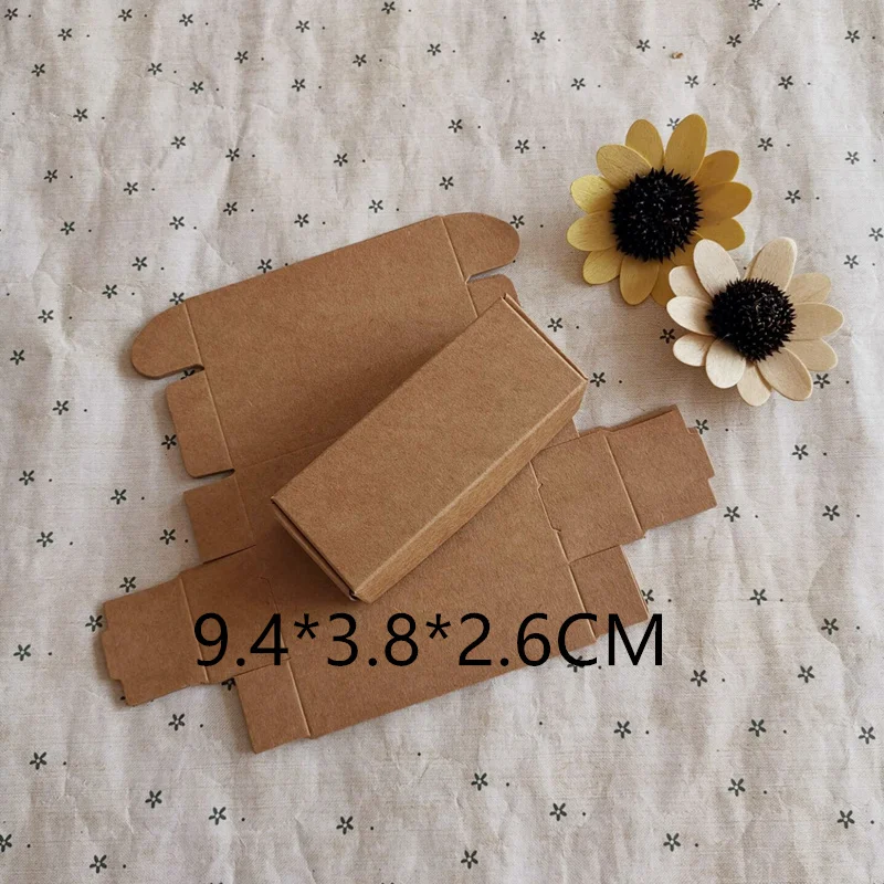 

50Pcs 9.4*3.8*2.6cm 2colors Paper Packing Boxes Gift Box For Handmade Soap Accessories Storage Boxes Small Cake Packing Boxes