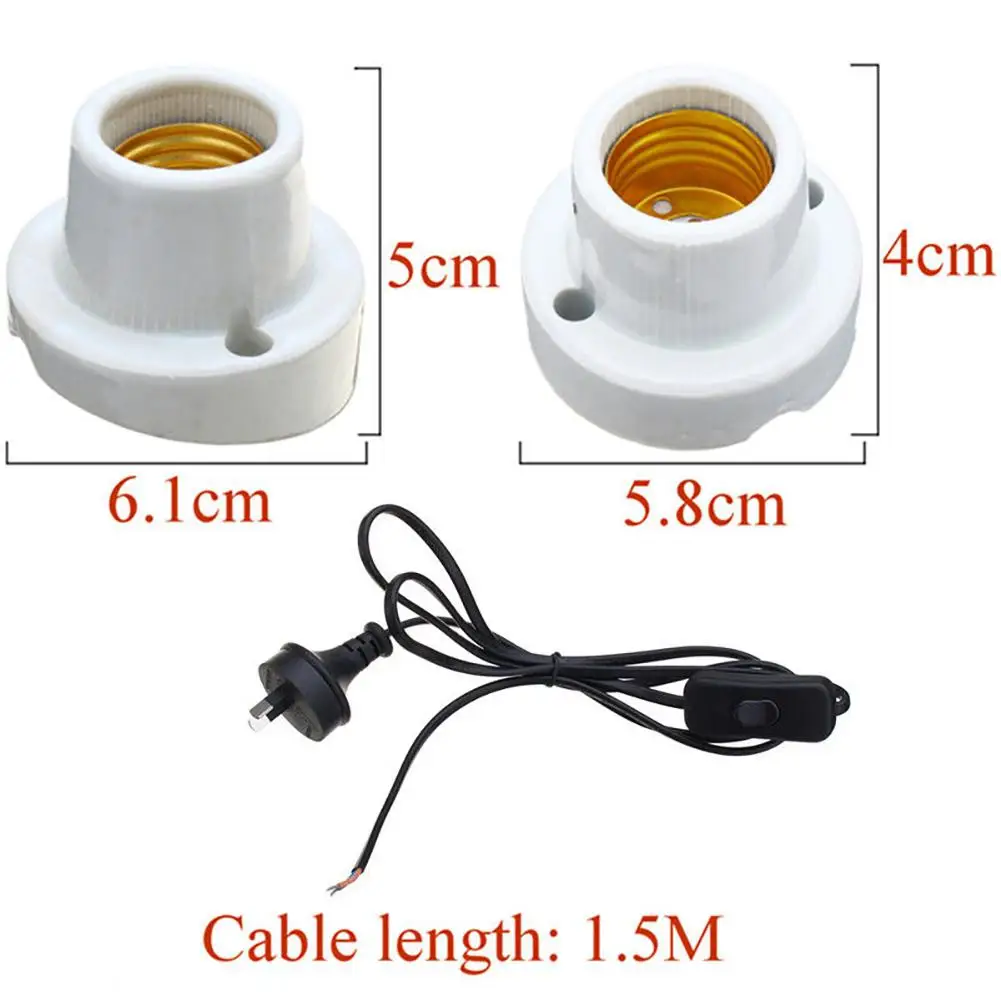 SaiDeng E27 рептилия керамическая тепловая лампа держатель лампы гнездо адаптер австралийские правила-30