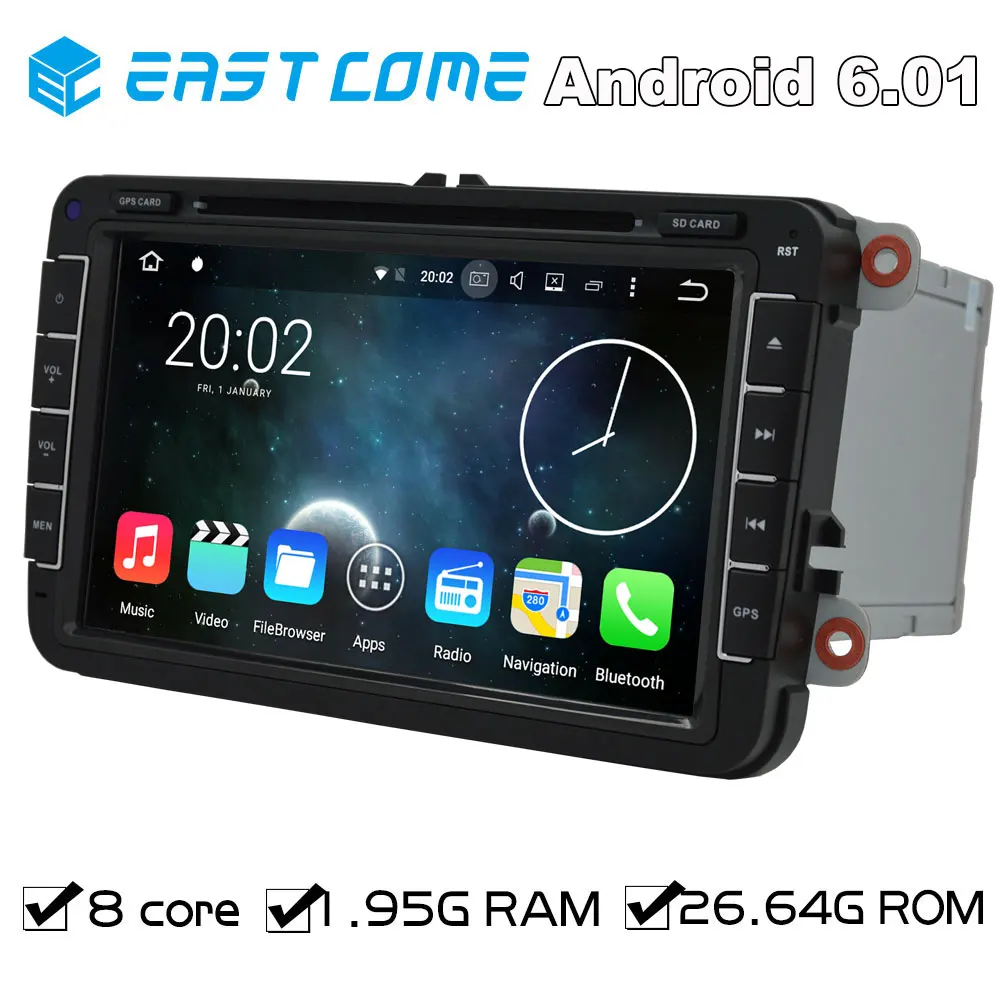 

Octa Core Pure Android 6.01 Car DVD GPS for Skoda Superb Yeti Patrick Fabia Seat Leon Toledo Altea Alhambra With Radio Bluetooth