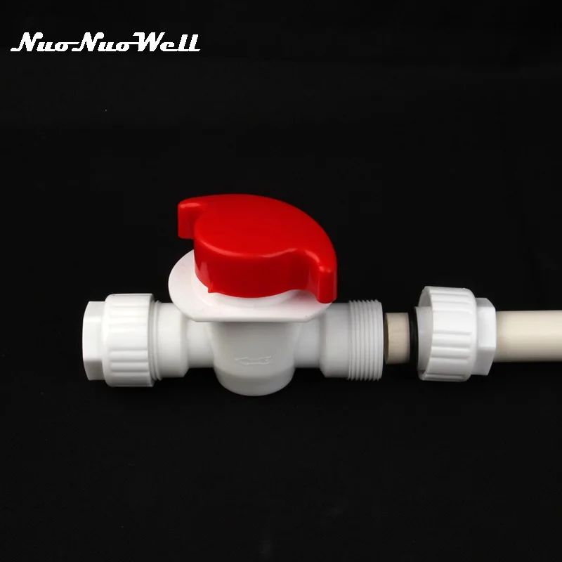 

1pc NuoNuoWell POM 20mm Tube Valve Quick Connector Water Pipe Fittings Garden Irrigation Watering Adapter plumbing Tools