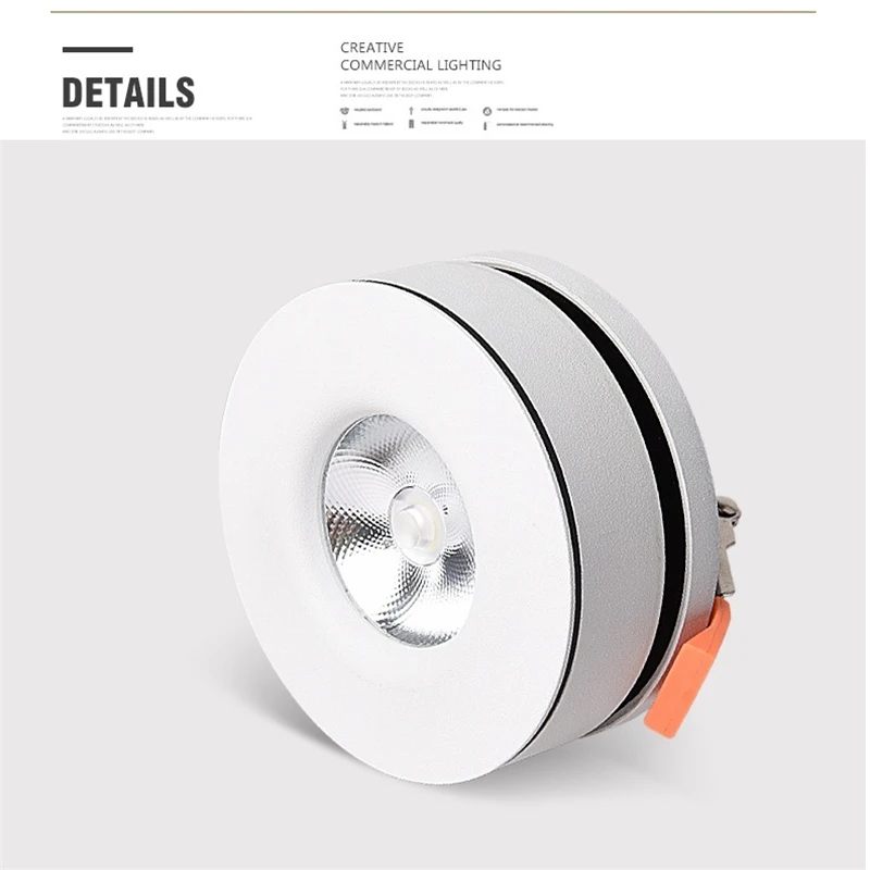 85 265Vac 5 Вт 12 ультра тонкий CREE LED Встроенный вниз лампа складная и 360 градусов