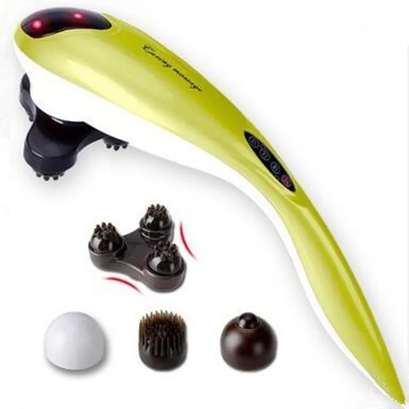 

New Electric Dolphin Massager neck massage hammer Vibration body massage stick.Roller Cervical vertebra massager device