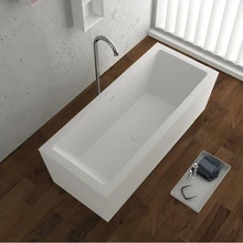 1830x800x580 мм твердый поверхностный камень CUPC одобренная Ванна прямоугольная отдельно стоящая Corian матовая белая отделка Ванна RS65120