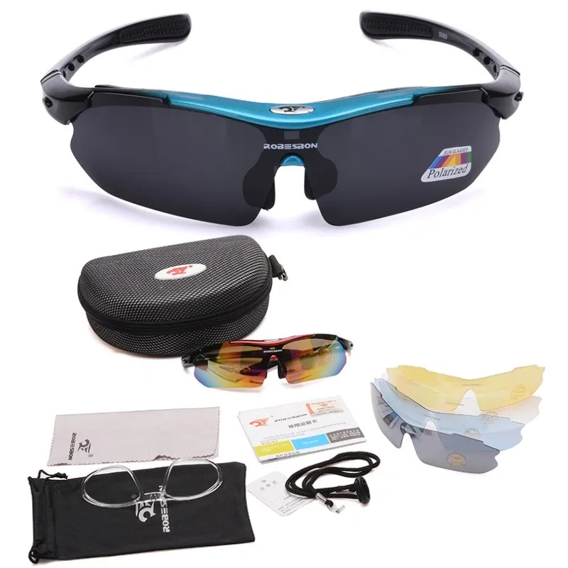 

5 lens set Polarized Cycling Glasses sports Men Women Running Fishing Sun Glasses UV Protect Road Bicycle MTB Sunglasses 4colors