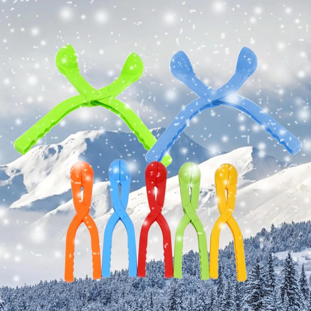1Pcs Winter Snowball Maker Sand Mold Tool Snowball Fight Snow Ball Scoop Maker Clip Outdoor Sports