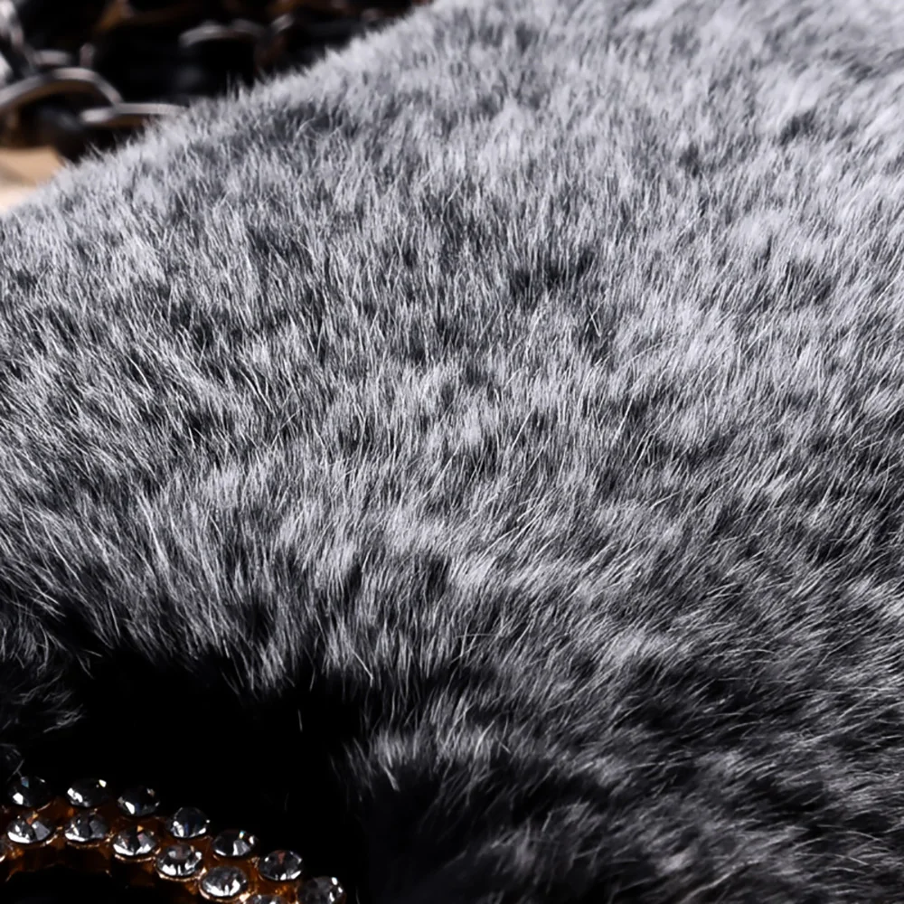 Роскошный мех кролика чехол для iPhone XS Max XR X, 8, 7, 6, 6 S, Plus, чехол Модный, с украшениями в виде бриллиантов; теплые мягкие зимние меховые плюшевые телефон чехол iPhone Plus Капа