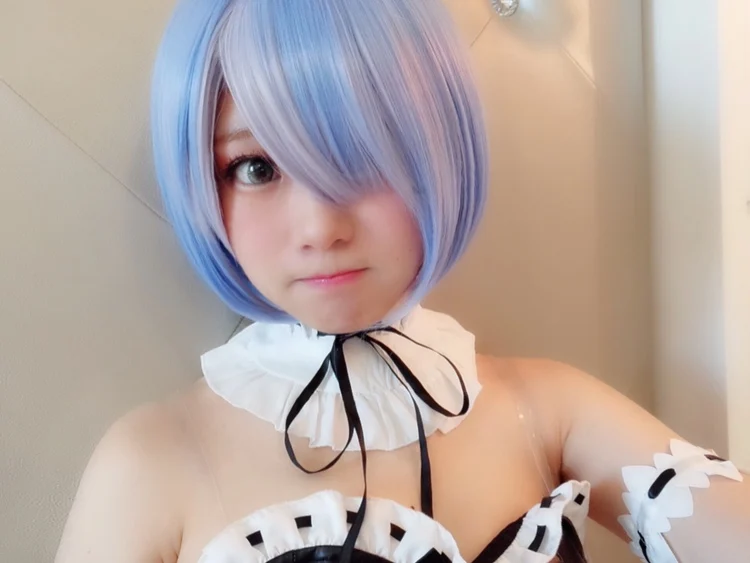 Парик для косплея REM с градиентом парик ОЗУ Re:Zero начинающих жизнь в другом мире