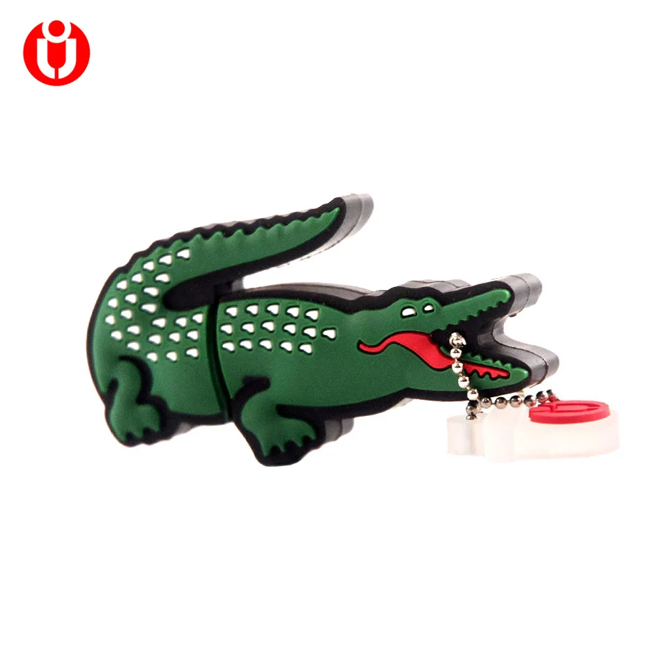 Модель Alligator usb флэш-накопитель 4 ГБ 8 ГБ 16 ГБ 32 ГБ 64 ГБ usb флеш-накопитель usb, 128 Гб мультфильм крокодил Подарочная флешка