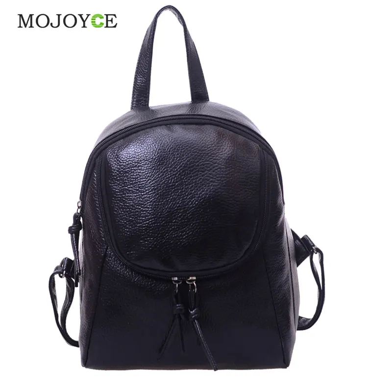 

Leisure Women Backpack Waterproof PU Leather School Bags for Teenage Girls Ladies Rucksack Small Travel Backpack Bolsa Feminina