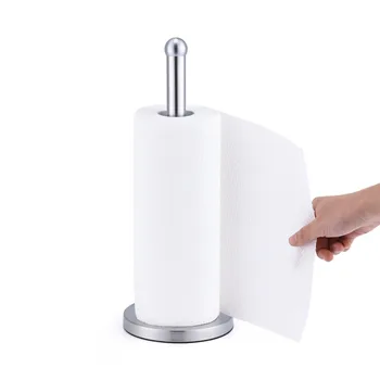 

ANHO Stainless Steel Kitchen Roll Paper Towel Holder Bathroom Tissue Toilet Paper Stand Napkins Rack Home Table Accessories