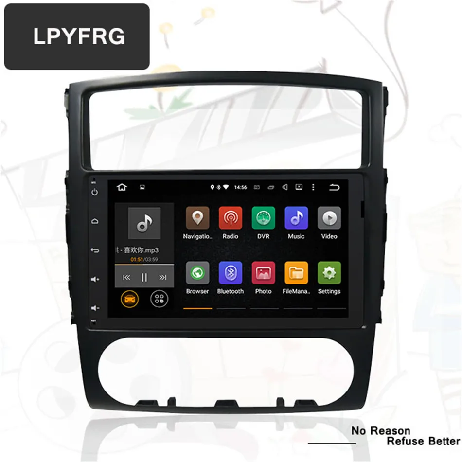 9 "четырехъядерный 1024*600 Android 7 1 Стерео DVD GPS навигационный плеер Автомобильный