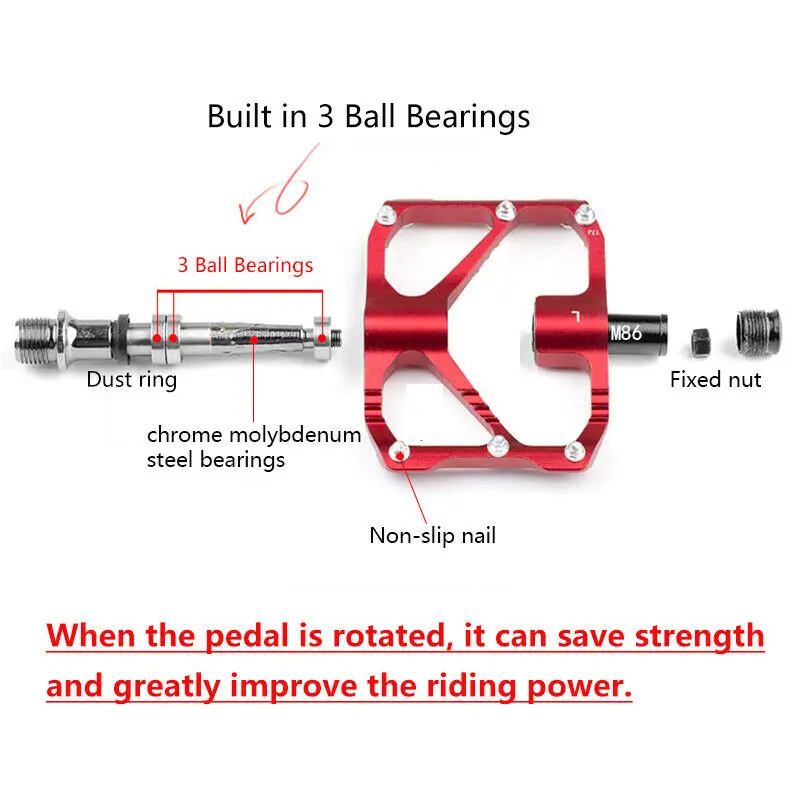 Promend 1 пара 9/16in подшипники велосипедные педали Алюминий свет Вес педаль горного велосипеда аксессуары для горных велосипедов