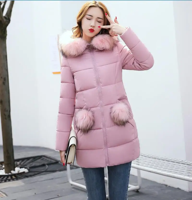 Moda parka mulheres jaqueta de inverno 2017 casaco mulheres jaquetas e casacos longos e grossos magro lady parkas outerwear