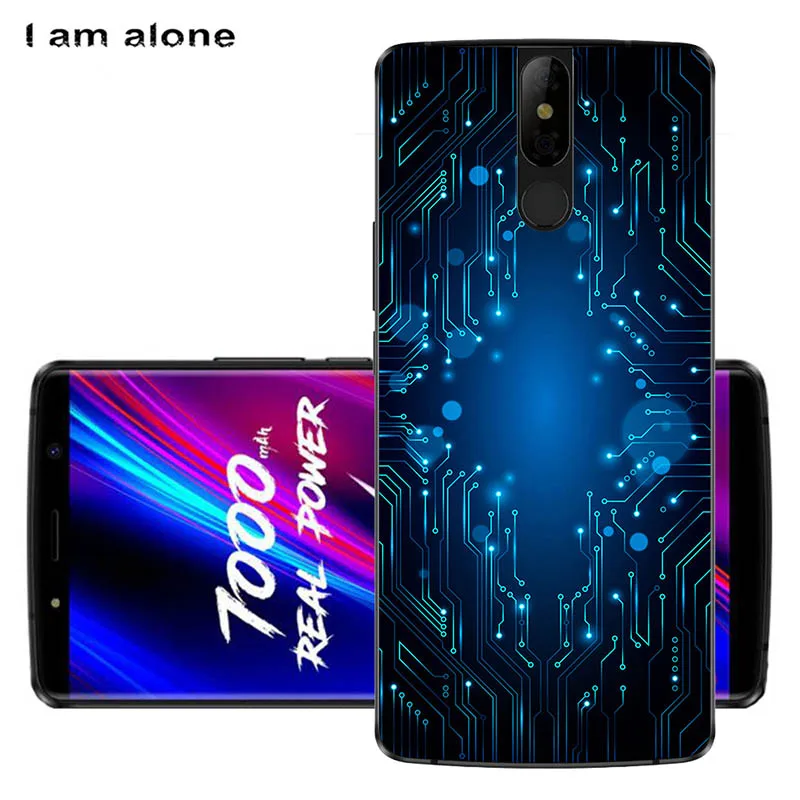 Чехлы для телефонов с надписью I am alone для Leagoo power 5, 5,99 дюйма, мягкие чехлы из ТПУ для мобильных телефонов с мультяшным принтом для Leagoo power, 5 сумок