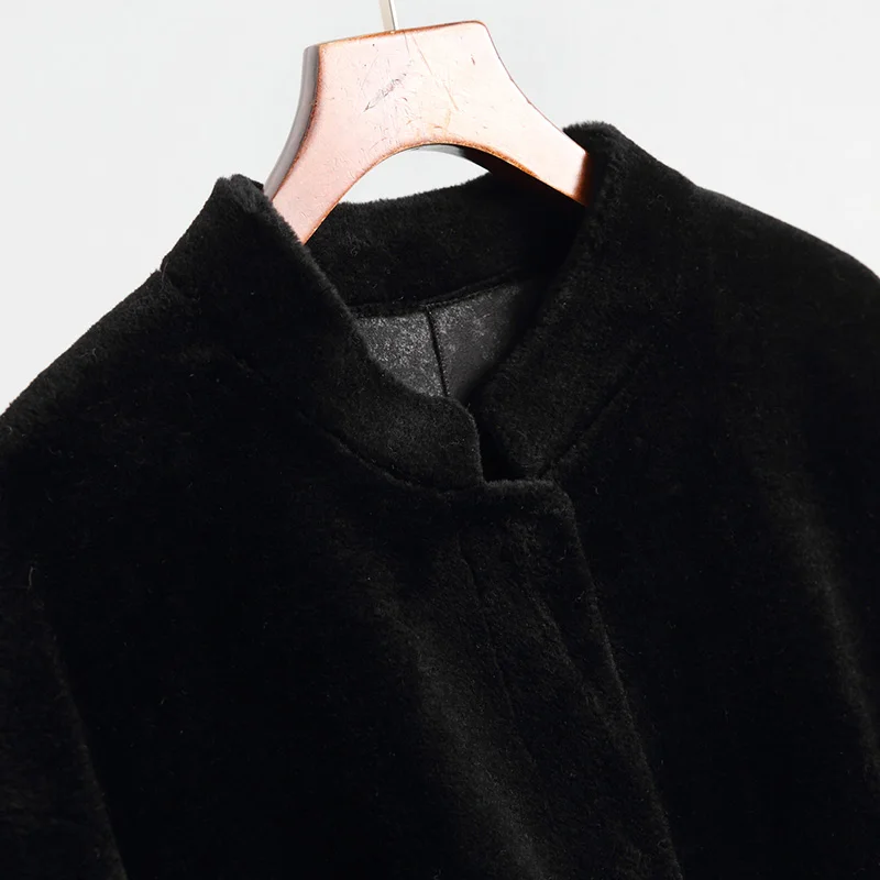 Real Fur Coat Autumn Winter Coat Women Sheep Shearling Fur Jacket Fall 2018 Suede Lining Women Korean Jackets Abrigo Mujer MY842