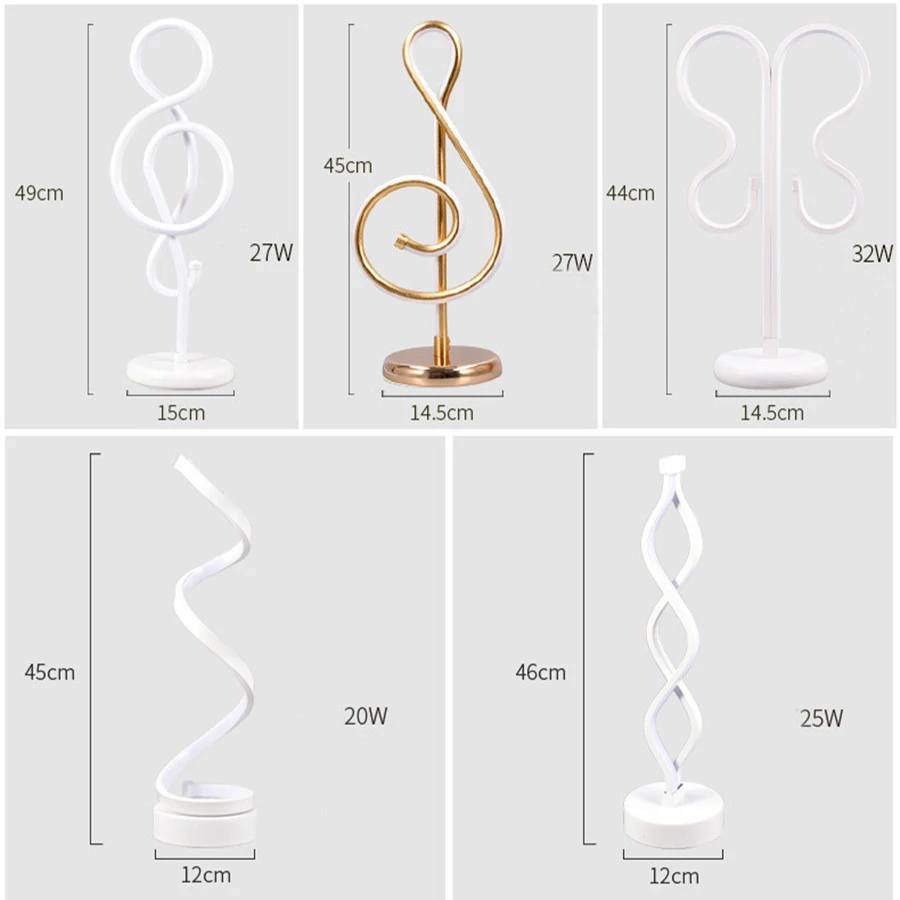Thrisdar современный минималистичный художественный линейный светодиодный настольный лампы с регулируемой яркостью прикраватная лампа для чтения настольная лампа Креативный светодиодный Настольный светильник