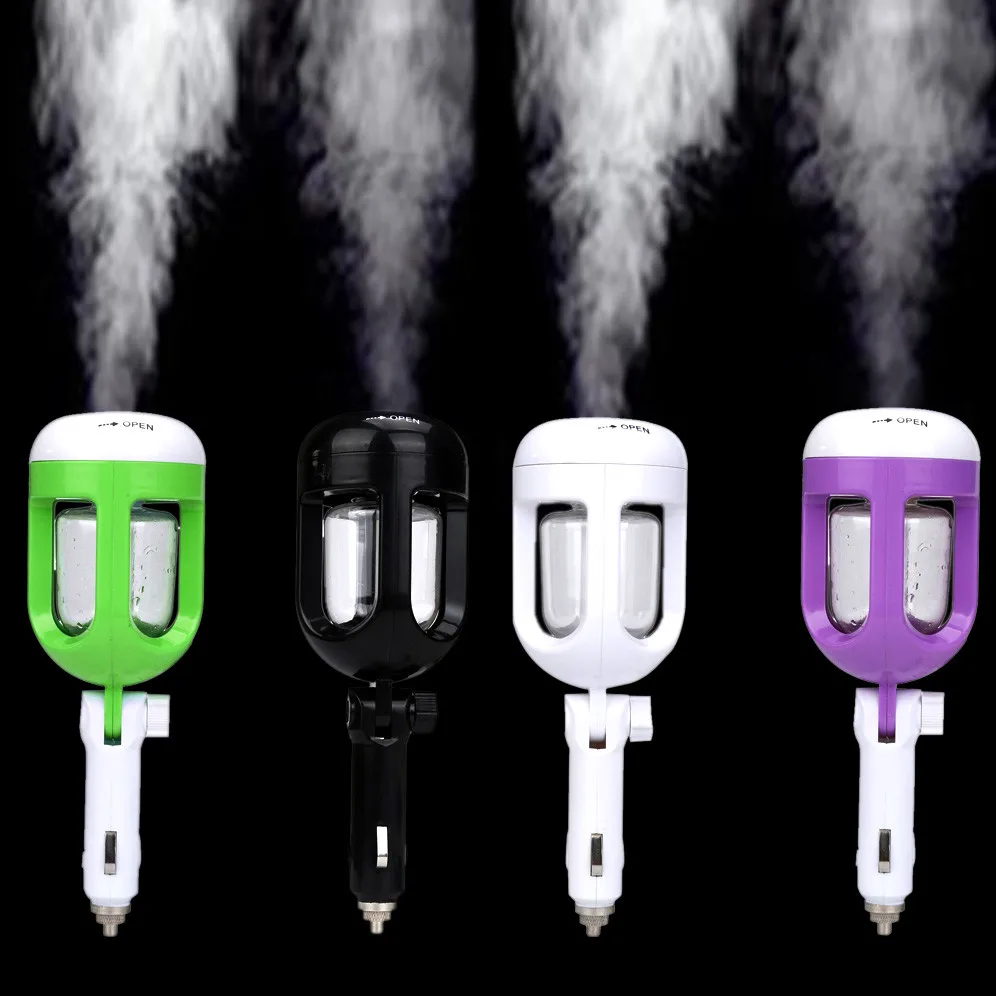 

Car Steam Air Humidifier Aroma Diffuser 12V Mini Air Purifier Aromatherapy Essential Oil Diffuser Mist Maker Fogger Y20/7.5