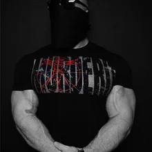 Летние Для Мужчин's быстросохнущая влагу Короткие рукава Футболки дышащая Бег спортивные Фитнес о-воротник футболки Топы корректирующие