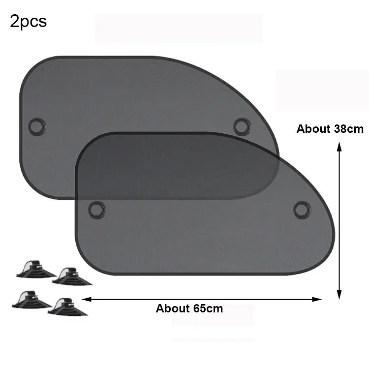 2 шт., автомобильные солнцезащитные козырьки на окно, Универсальные солнцезащитные козырьки на лобовое стекло, занавески на автомобильное боковое окно, солнцезащитные козырьки для детей, автомобильные аксессуары - Цвет: Trapezoid 2pcs