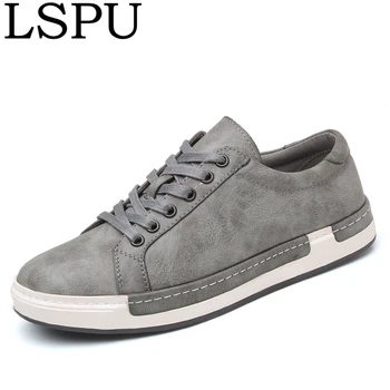 

Plus Size 38-47 Spring Autumn Men Skateboarding Shoes Lace Up Breathable Casual Men Shoes Fashion Comfortable Men Flats Shoes