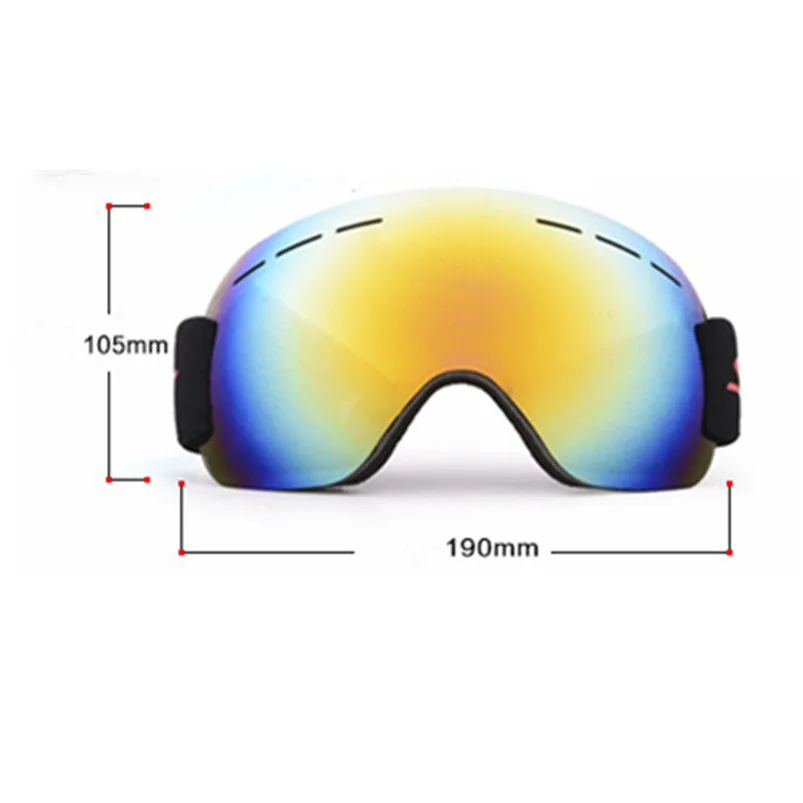 Snowboard Ski Goggles Gear Skiing Sport Adult Glasses Anti-fog UV Dual Lens Skiing Eyewear Outdoor sports Equipment #4S22 (2)