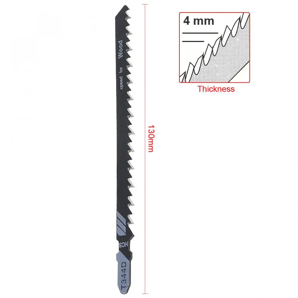 5 шт./компл. T344D 130 мм высокоуглеродистой Сталь поршневые лобзик быстро для резки лезвия для дерева/ доска/Пластик резки