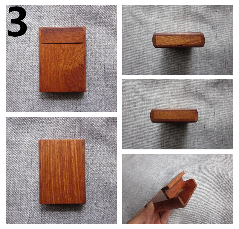 Деревянный чехол для сигарет, коробка для именных карточек(A351