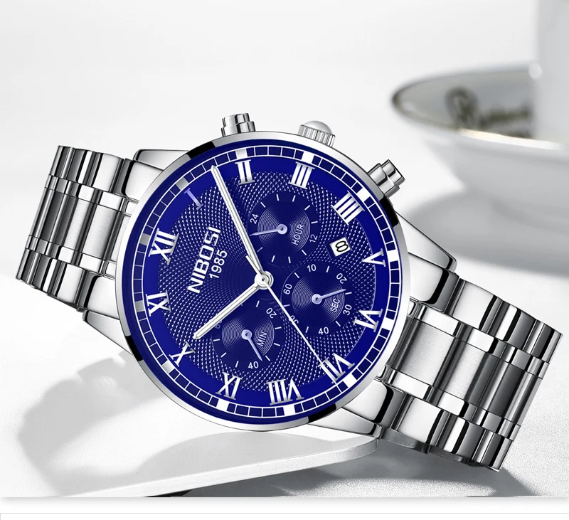 NIBOSI Mens Sport Watches Men Waterproof Luxury Brand Watch 2018 Fashion Full Steel Analog Quartz Wristwatch Relogio Masculino   (22)