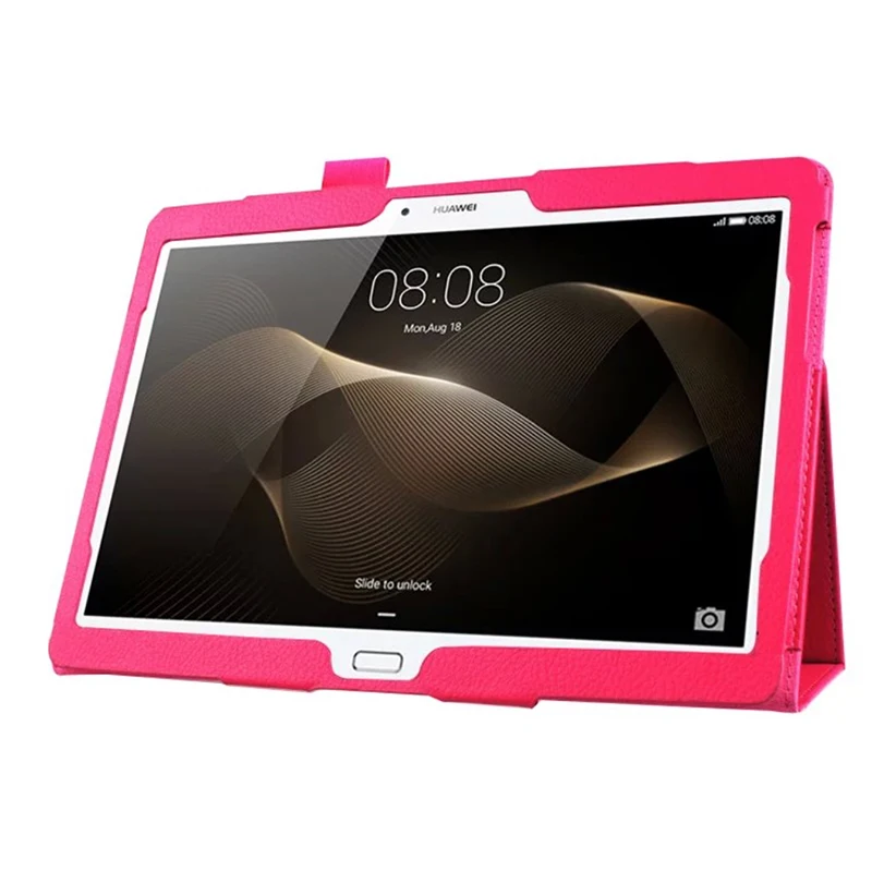 Enzi DHL/EMS/UPS 2 папки Folio Stand личи зерна кожаный чехол для huawei MediaPad M2 10,0 M2-A01W/F/L планшета