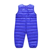 Зимний теплый комбинезон для малышей; Водонепроницаемая удобная одежда для мальчиков и девочек; Детские однотонные комбинезоны; брюки; NBB0072