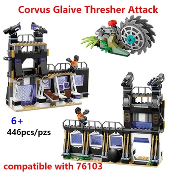 

New Infinity Wars Marveled Super Heroes Corvus Glaive Thresher Attack Building Blocks DIY Brick Toys Compatible with 76103 Brick