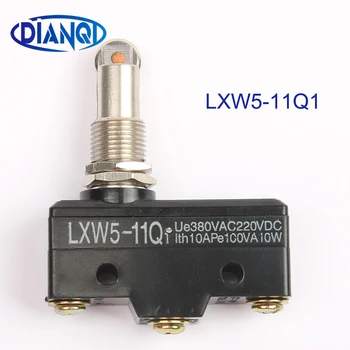 

5x LXW5-11Q1 Micro Inching Switch 3 Screw Terminal Panel Mount Roller Plunger Momentary Micro Travel Witches Button Limit Switch