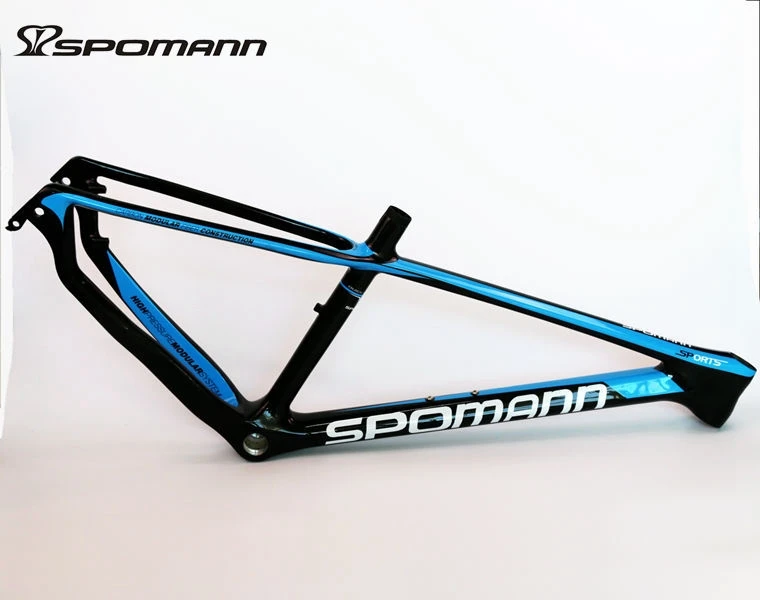 Top New SPOMANN 27.5*15/17/19" inch Mountain bike UD full carbon fibre thru axle bicycle frames MTB 27.5er parts+headsets Free ship 3