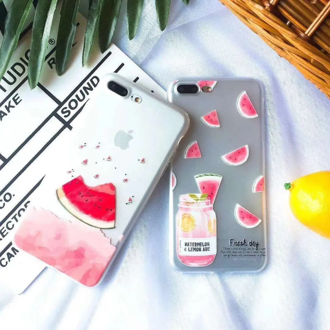 Cover For VIVO V5 V7 V9 Lite Plus Cute watermelon Bracket Silicon Case Y51 Y53 Y55 Y66 Y67 Y71 Y75 Y79 Y85 Soft |