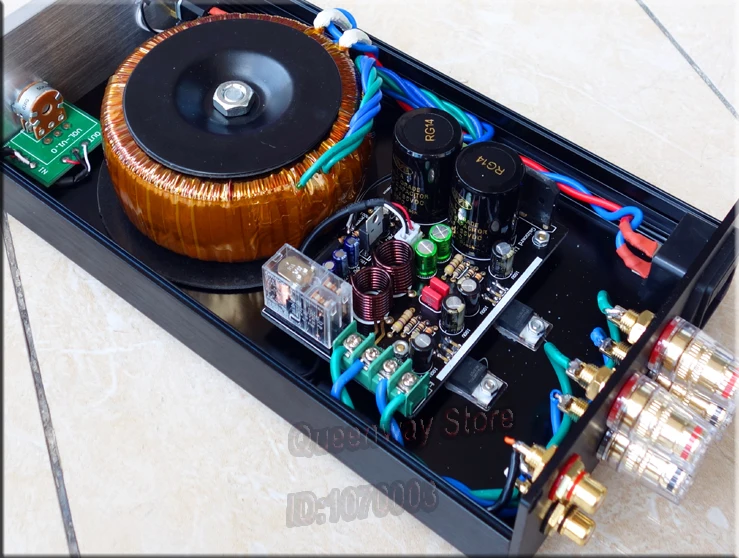 LM1875 LM3886 HIFI усилитель с OMRON контуром 25A выпрямитель мост гейнкарта классический